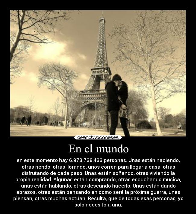 carteles mundo mundo guerra llorar correr casa reir disfrutar sonar musica hablar amor giuli desmotivaciones