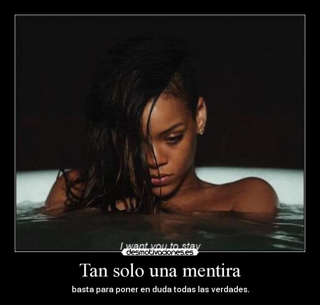 Tan solo una mentira -