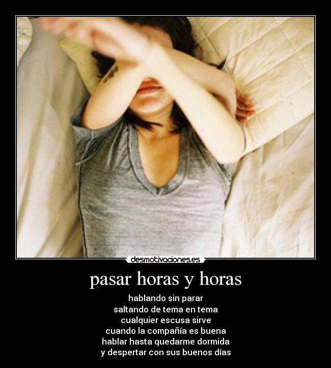 pasar horas y horas - 