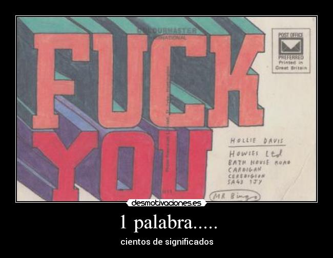 1 palabra..... - cientos de significados