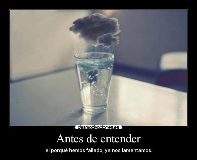 Antes de entender - 