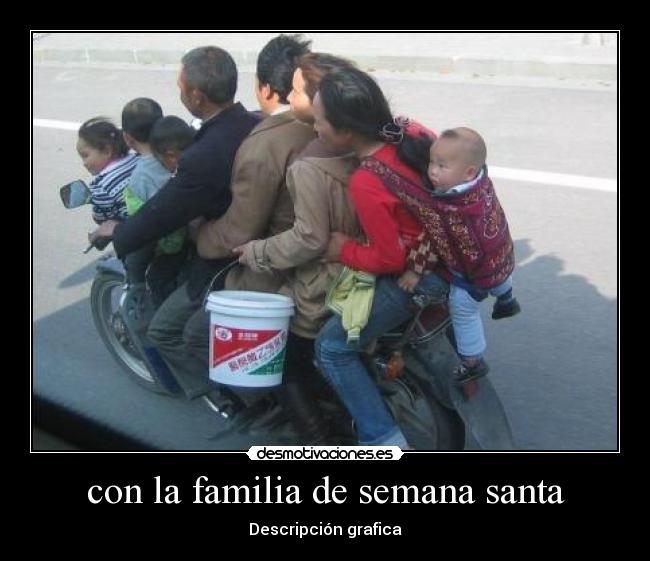 con la familia de semana santa - 