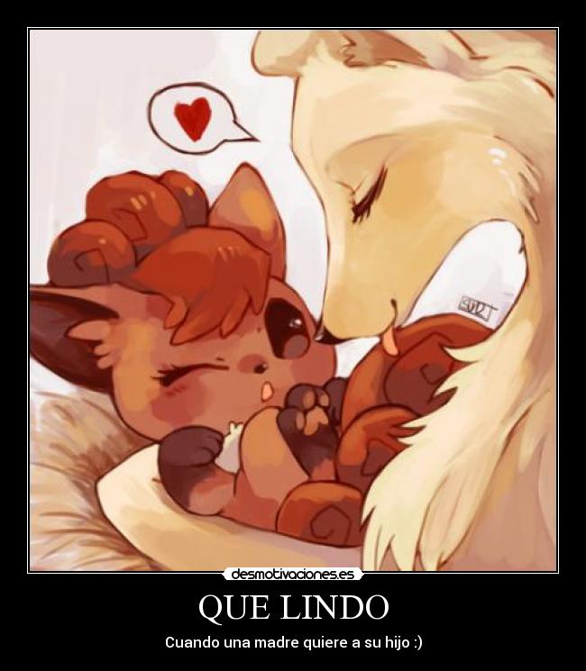 QUE LINDO - Cuando una madre quiere a su hijo :)