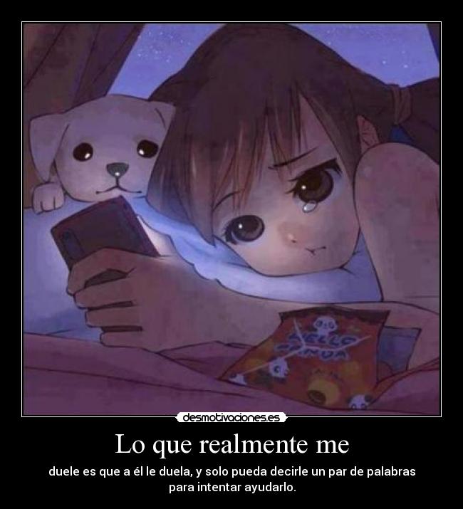 Lo que realmente me -