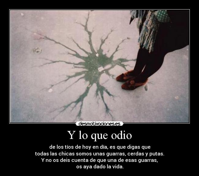 Y lo que odio - 
