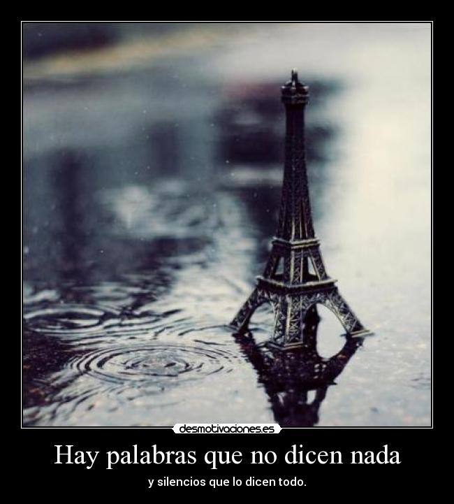 Hay palabras que no dicen nada - 