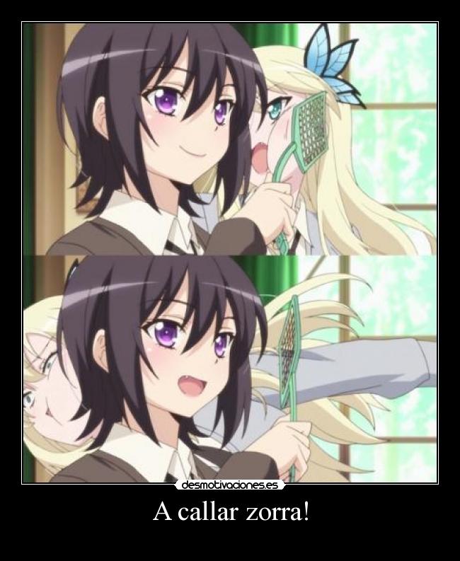 A callar zorra! -