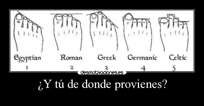 ¿Y tú de donde provienes? -