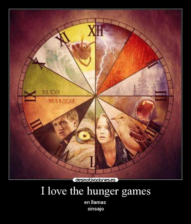 I love the hunger games - en llamas 
sinsajo
