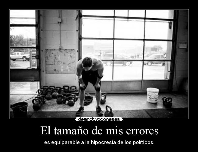 El tamaño de mis errores - 