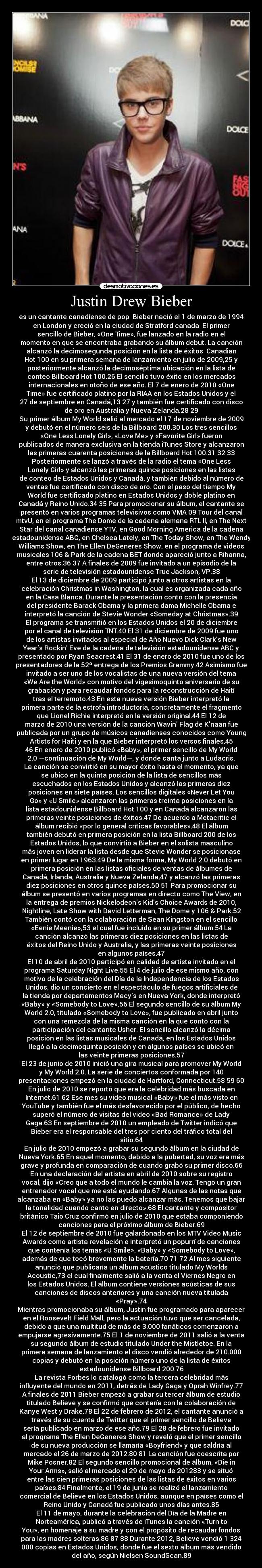 Justin Drew Bieber -