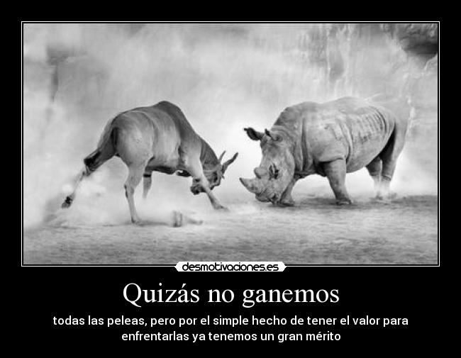 Quizás no ganemos -