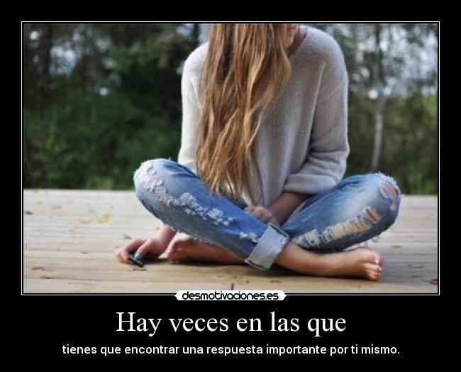 Hay veces en las que - 