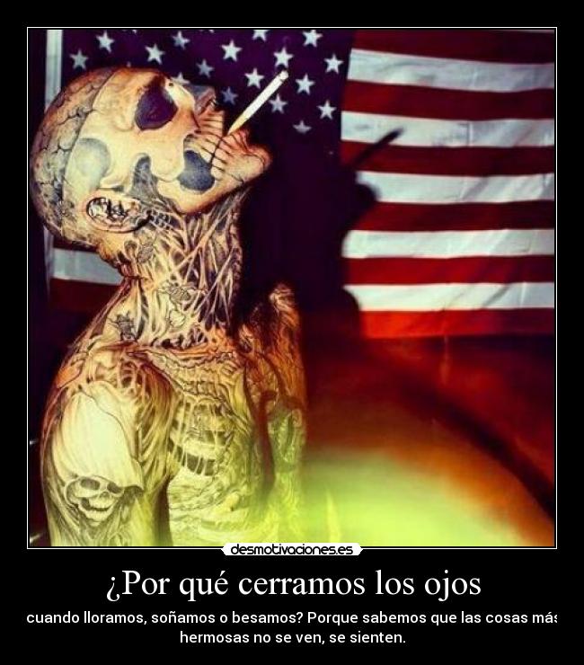 ¿Por qué cerramos los ojos -