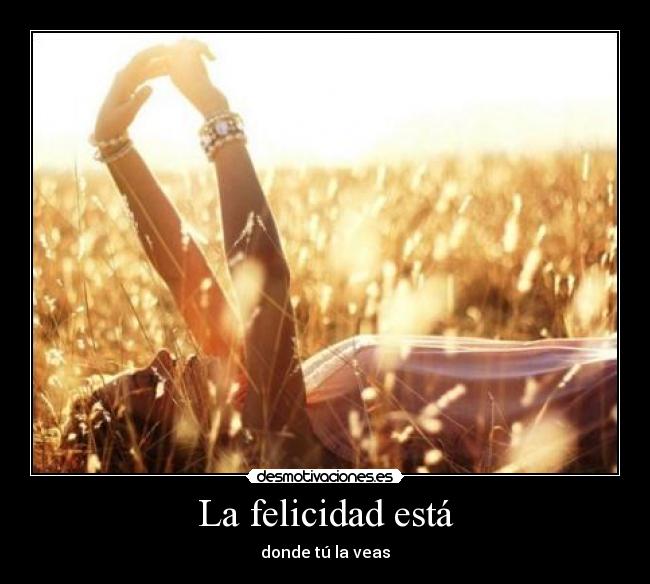 La felicidad está - 