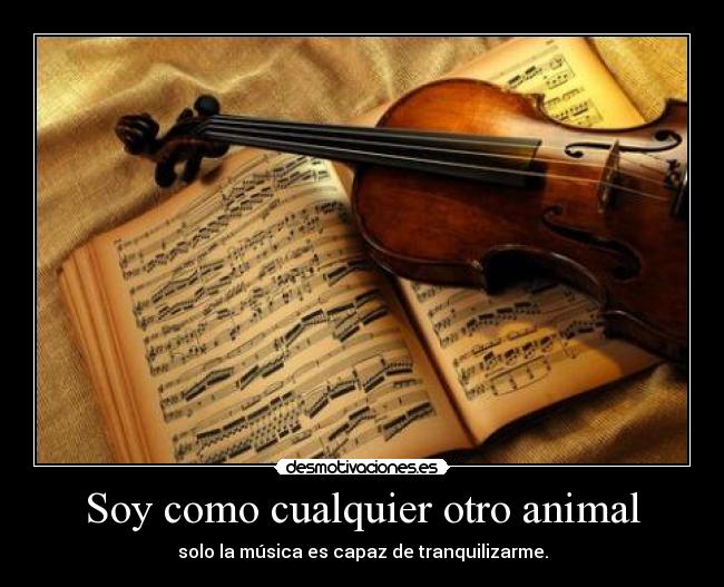 Soy como cualquier otro animal -