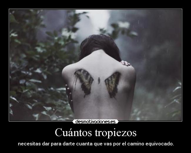 Cuántos tropiezos -