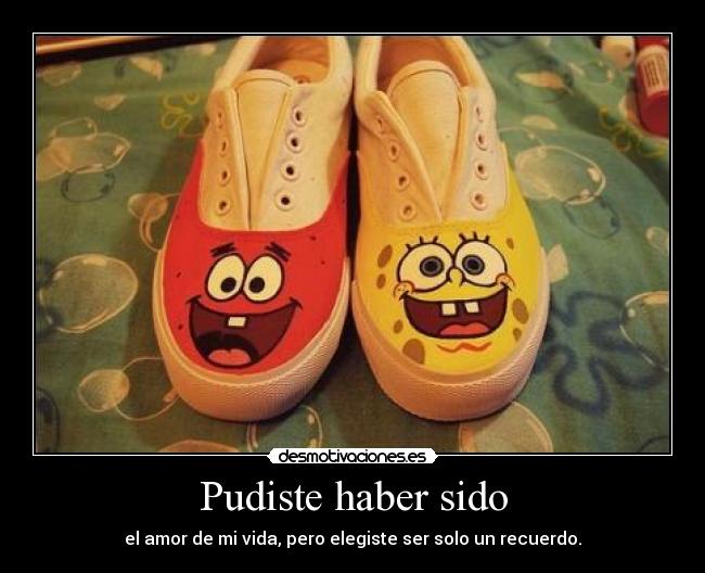 Pudiste haber sido - el amor de mi vida, pero elegiste ser solo un recuerdo.