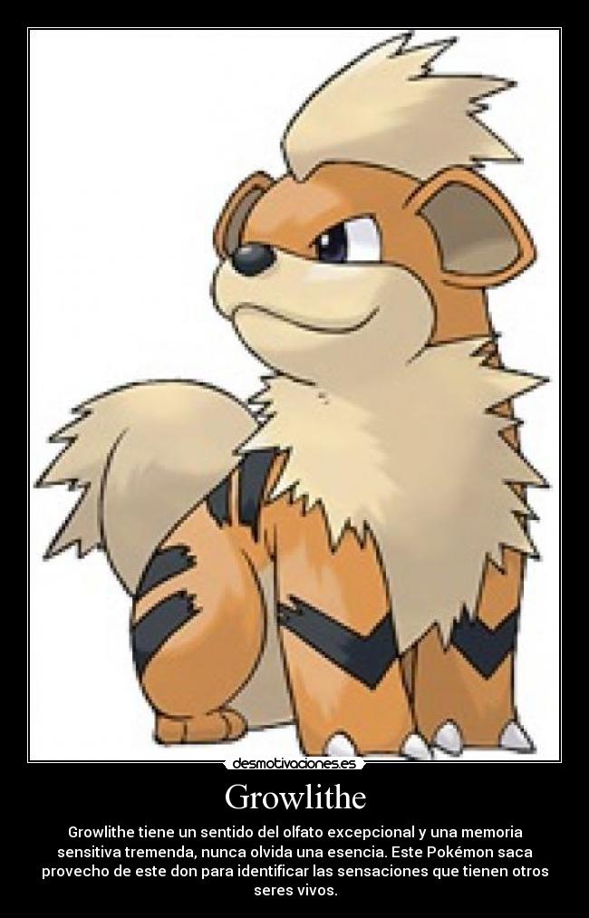 carteles pokemon numero 058 growlithe desmotivaciones