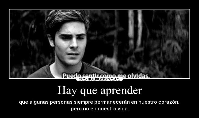 Hay que aprender -