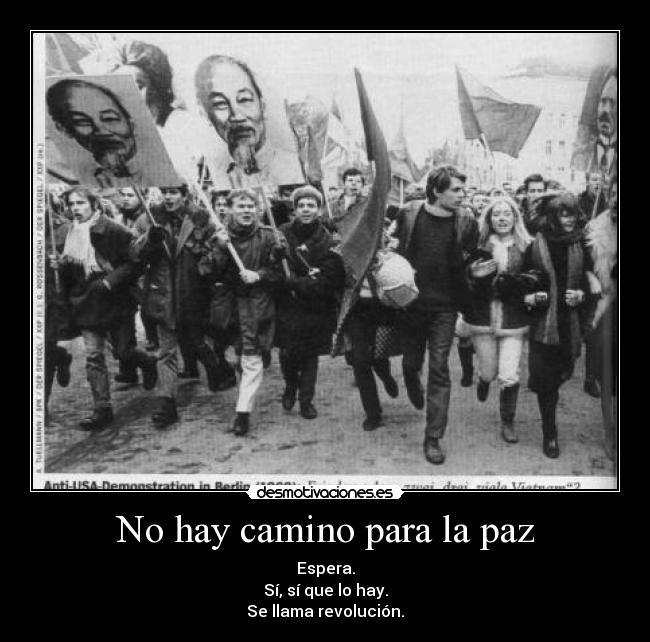 No hay camino para la paz - 