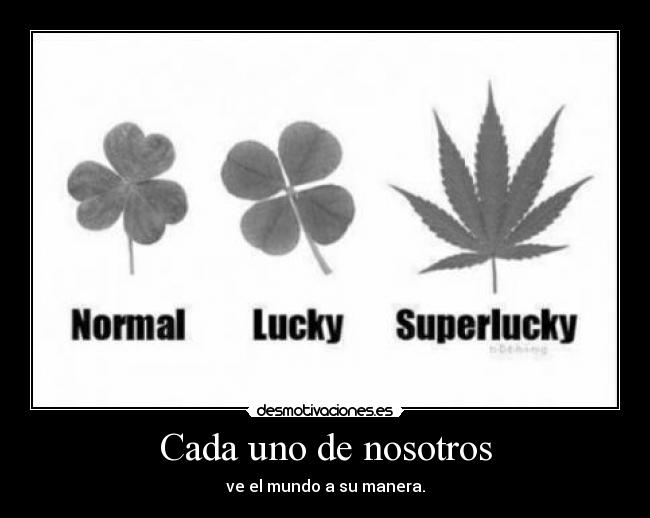 Cada uno de nosotros - ve el mundo a su manera.