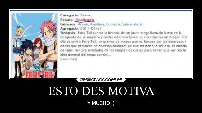 ESTO DES MOTIVA - Y MUCHO :(