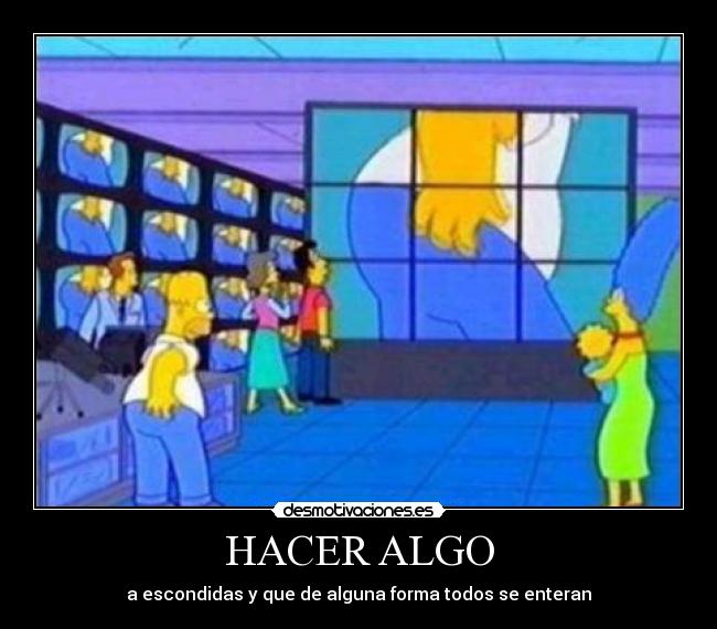 carteles los simpson homero marge rascar trasero xdd desmotivaciones