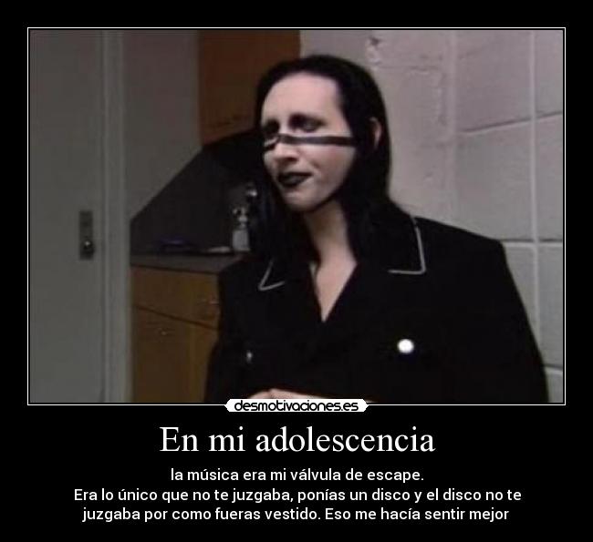 En mi adolescencia -