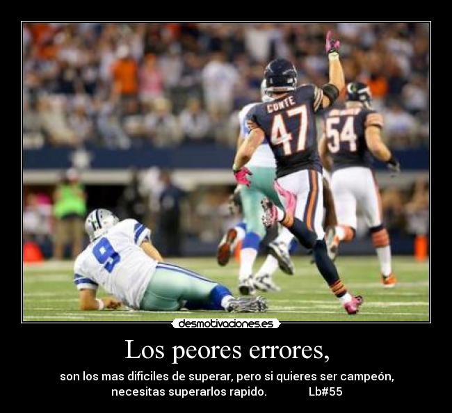 Los peores errores, -