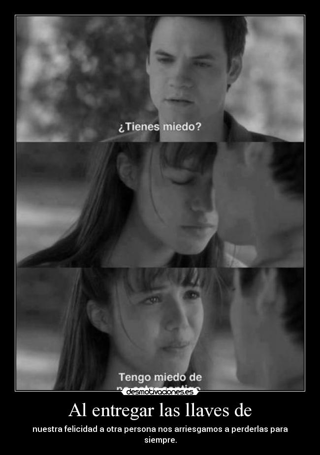 Al entregar las llaves de -