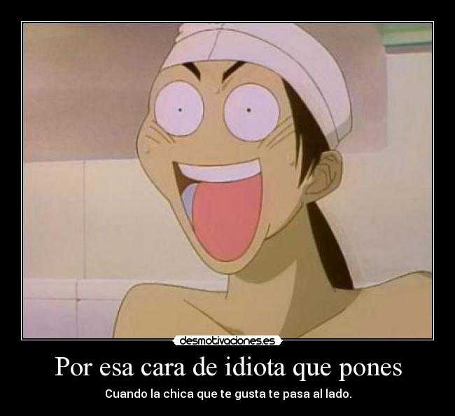 carteles goldenboy risas cierto anime anime otaku cara desmotivaciones