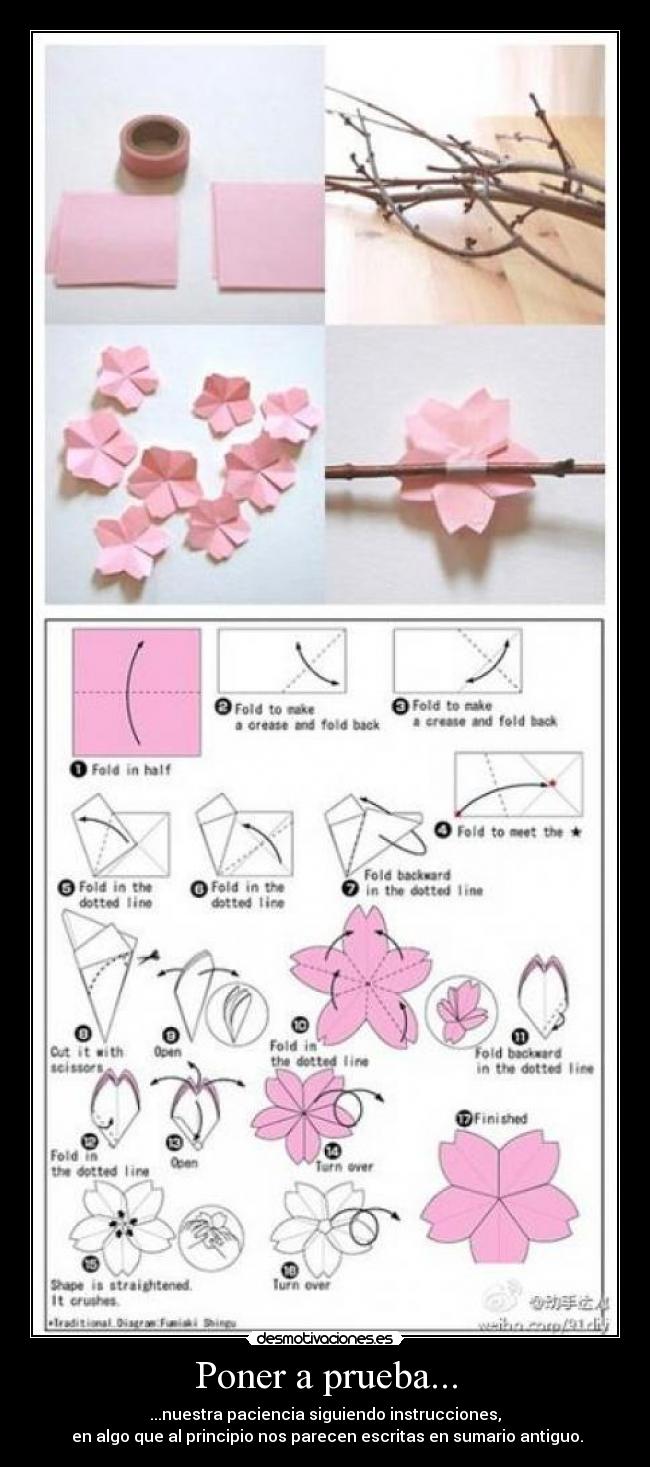 Poner a prueba... - ...nuestra paciencia siguiendo instrucciones,
en algo que al principio nos parecen escritas en sumario antiguo.