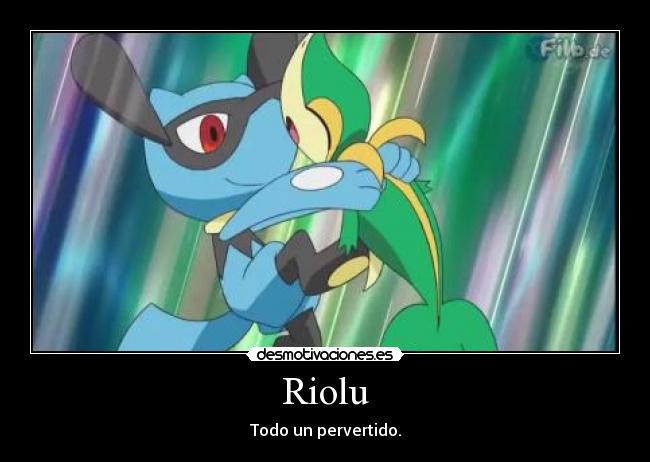 Riolu - Todo un pervertido.