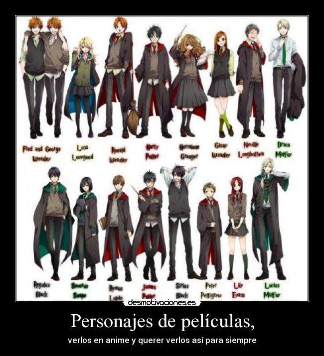 carteles personajes peliculas anime desmotivaciones