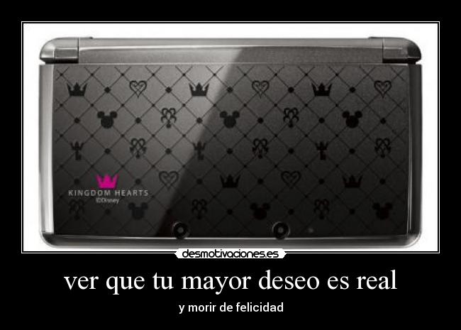 ver que tu mayor deseo es real - y morir de felicidad