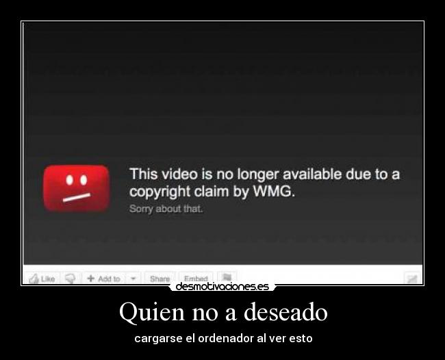 carteles cargarse romper ordenador portatil computadora youtube copyright desmotivaciones