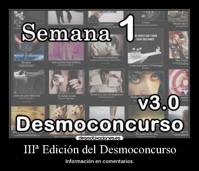 IIIª Edición del Desmoconcurso - Información en comentarios.