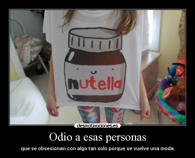 Odio a esas personas - 