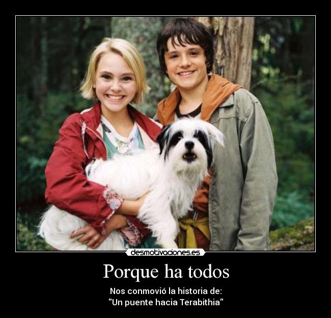 carteles puente hacia terabithia desmotivaciones