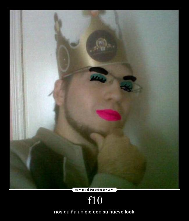 f10 - nos guiña un ojo con su nuevo look.