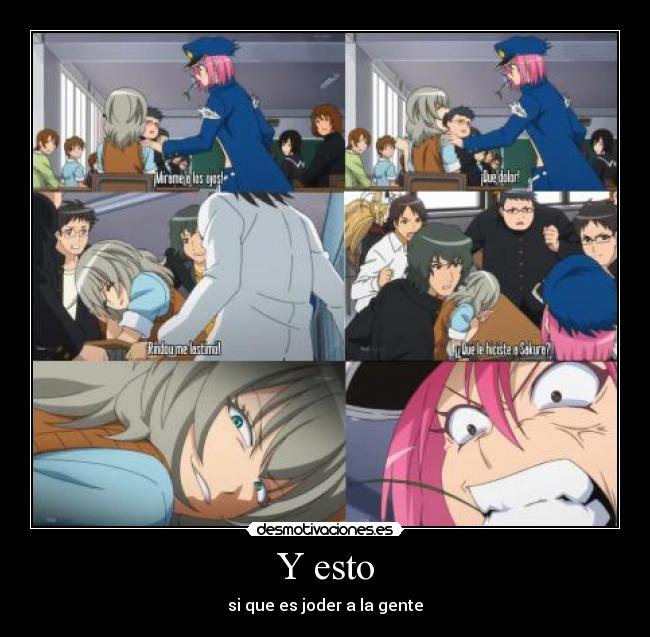 Y esto - si que es joder a la gente