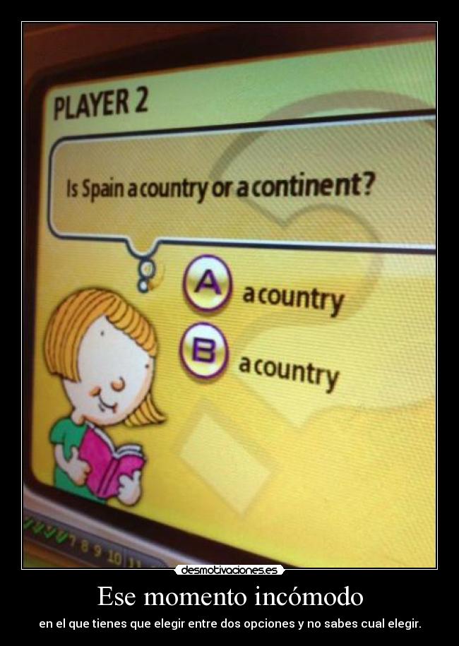 Ese momento incómodo - 