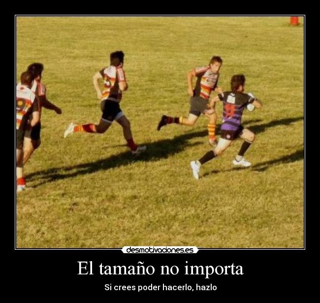 El tamaño no importa -