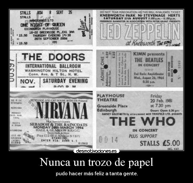 carteles entradas para los stones desmotivaciones