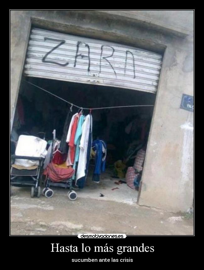 Hasta lo más grandes - sucumben ante las crisis
