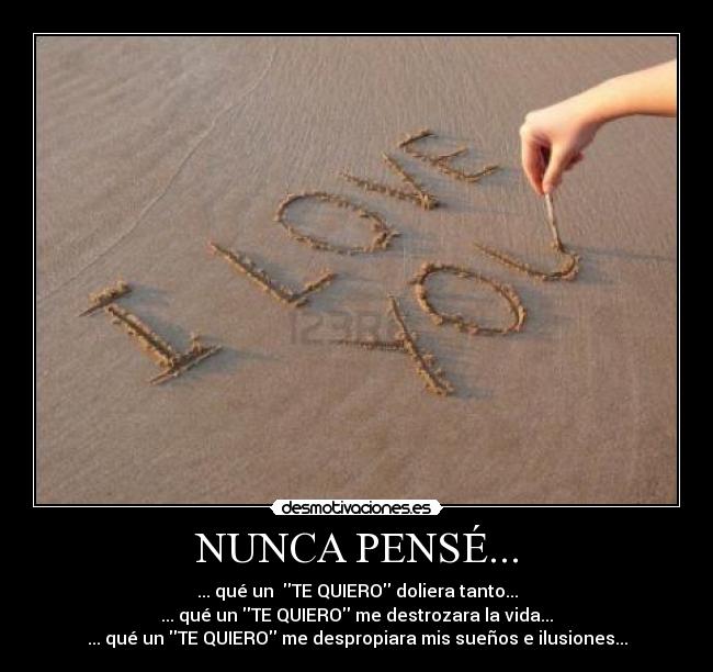 NUNCA PENSÉ... -