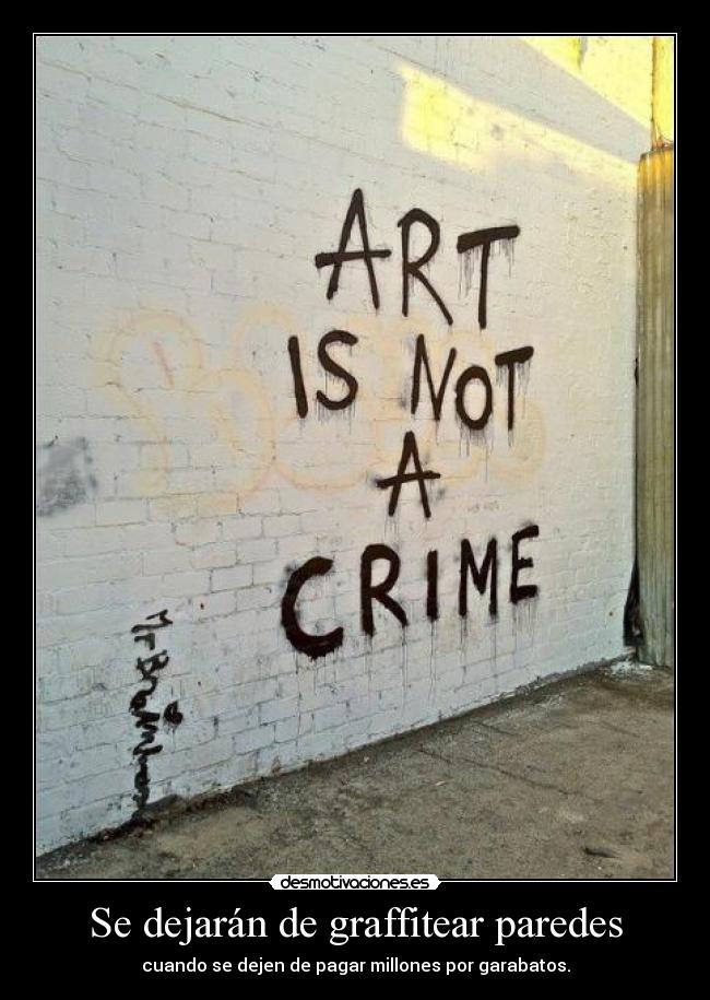 Se dejarán de graffitear paredes -