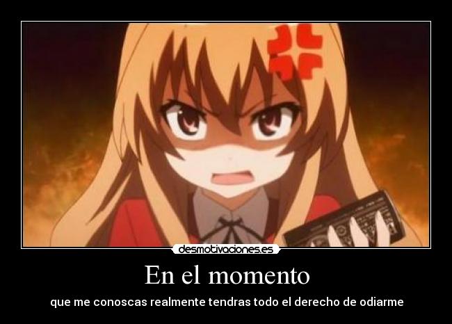 En el momento -