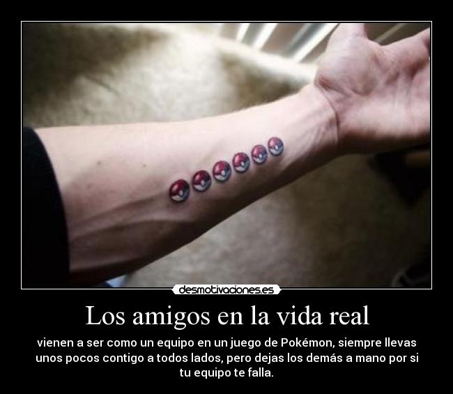 Los amigos en la vida real -